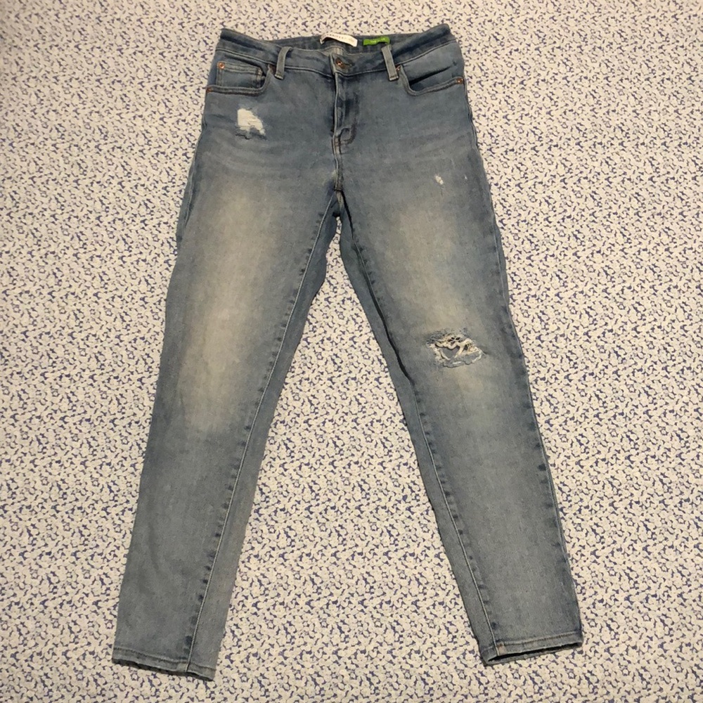 Celebrity Pink Light Wash The Glam Skinny Ankle Jeans Size: 27